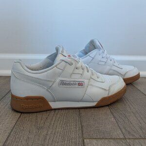 Reebok Classic Workout Plus White Gum Sole Shoes | 10 Mens